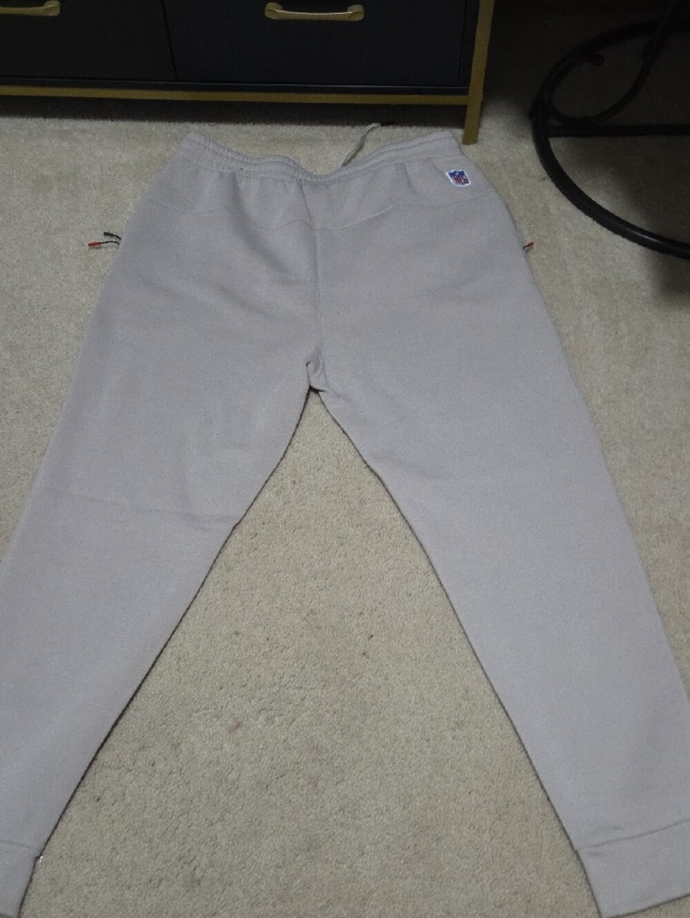 NFL Womens Light Gray Jogger Sweatpants - Picture 3 of 3